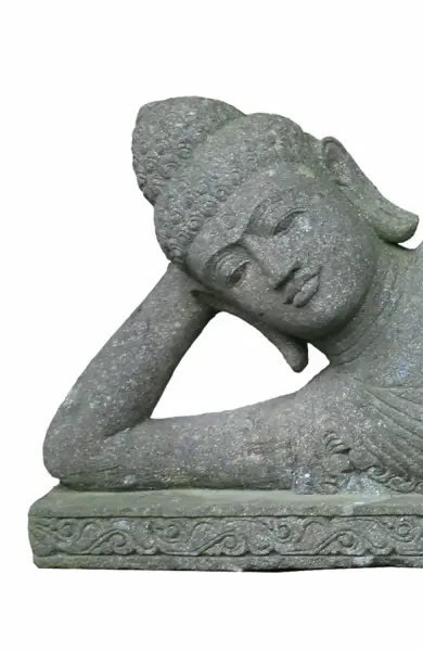 Product image 2 of the product “Reclining Buddha-Indian Style, in the sizes from 75cm to 400cm, Natural finish ”